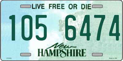 NH license plate 1056474