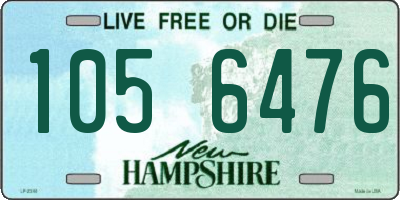 NH license plate 1056476