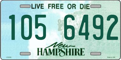 NH license plate 1056492