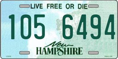 NH license plate 1056494