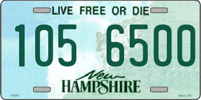 NH license plate 1056500