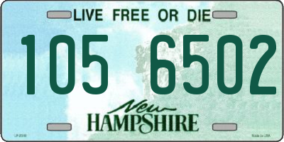 NH license plate 1056502