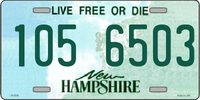 NH license plate 1056503
