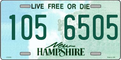 NH license plate 1056505