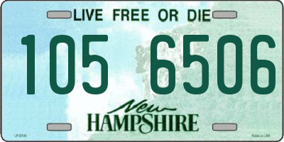 NH license plate 1056506