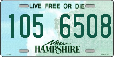 NH license plate 1056508