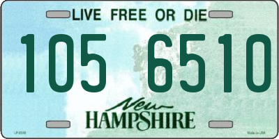 NH license plate 1056510