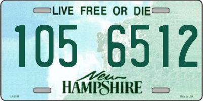 NH license plate 1056512