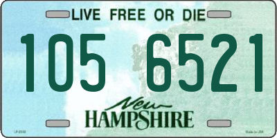 NH license plate 1056521