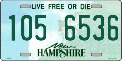NH license plate 1056536