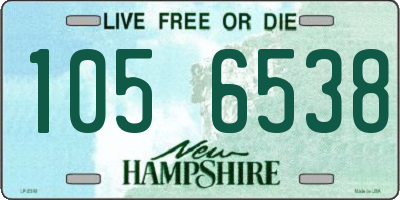 NH license plate 1056538