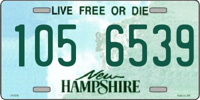 NH license plate 1056539