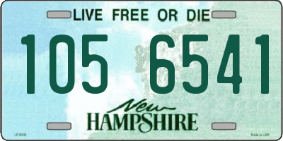 NH license plate 1056541