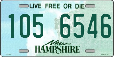 NH license plate 1056546
