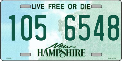 NH license plate 1056548