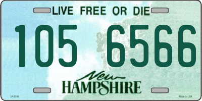 NH license plate 1056566