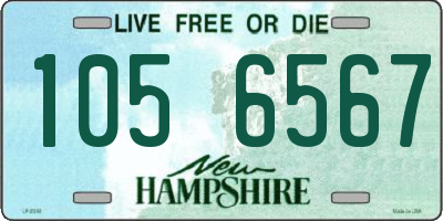 NH license plate 1056567