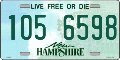 NH license plate 1056598