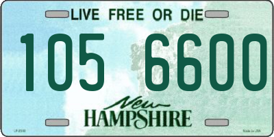 NH license plate 1056600
