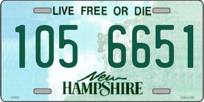 NH license plate 1056651