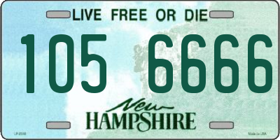 NH license plate 1056666