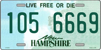 NH license plate 1056669