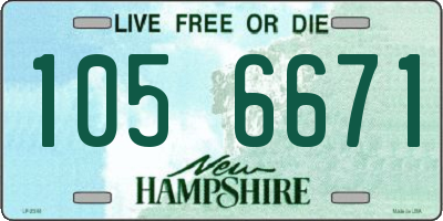 NH license plate 1056671
