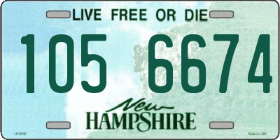 NH license plate 1056674