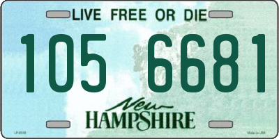 NH license plate 1056681