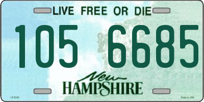 NH license plate 1056685