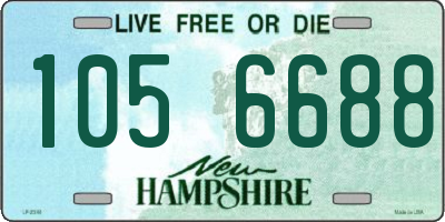 NH license plate 1056688