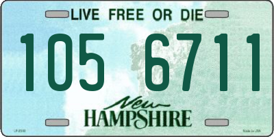 NH license plate 1056711