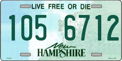 NH license plate 1056712