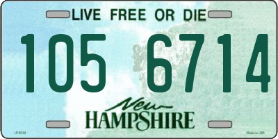 NH license plate 1056714