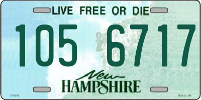 NH license plate 1056717