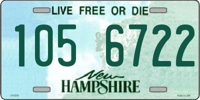 NH license plate 1056722