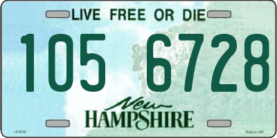 NH license plate 1056728