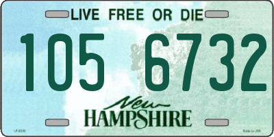 NH license plate 1056732