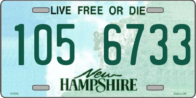 NH license plate 1056733
