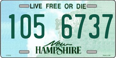 NH license plate 1056737