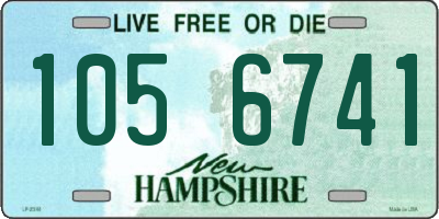 NH license plate 1056741
