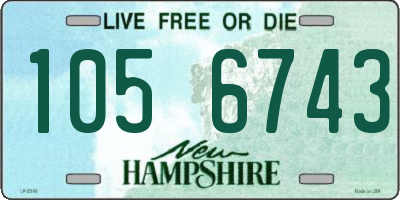 NH license plate 1056743