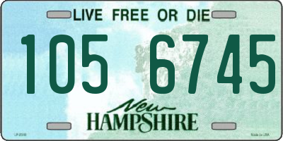 NH license plate 1056745