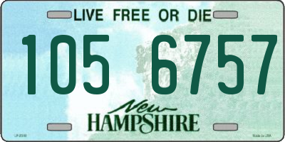 NH license plate 1056757