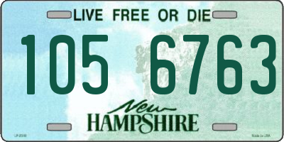 NH license plate 1056763