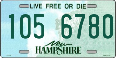 NH license plate 1056780