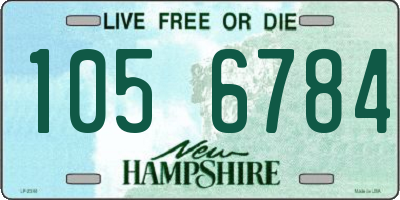 NH license plate 1056784