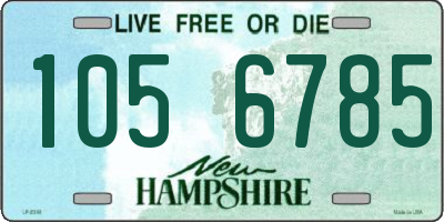 NH license plate 1056785