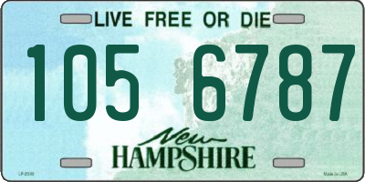 NH license plate 1056787