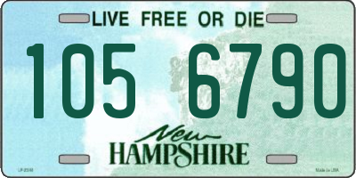 NH license plate 1056790